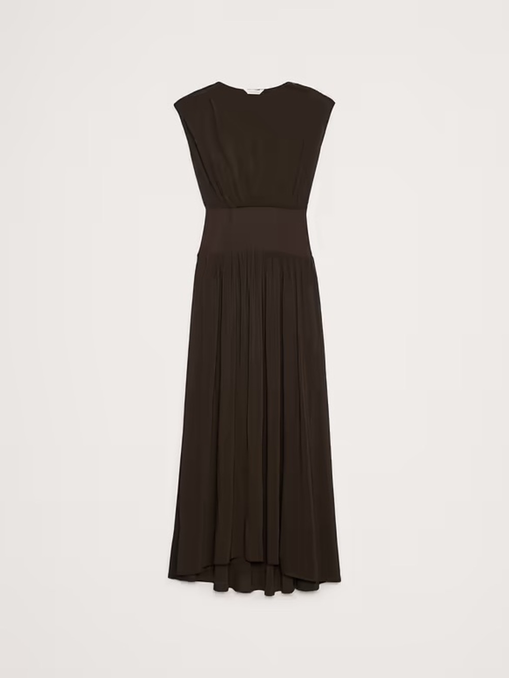 BANANA REPUBLIC STRETCH-CREPE DROP-WAIST MAXI DRESS - Picture 3 of 6